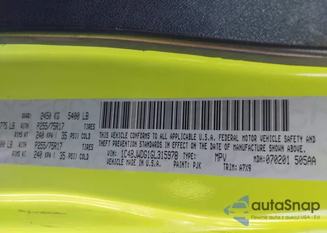 2016 Jeep Wrangler Unlimited Sport z USA, uszkodzony, nr VIN 1C4BJWDG1GL315978